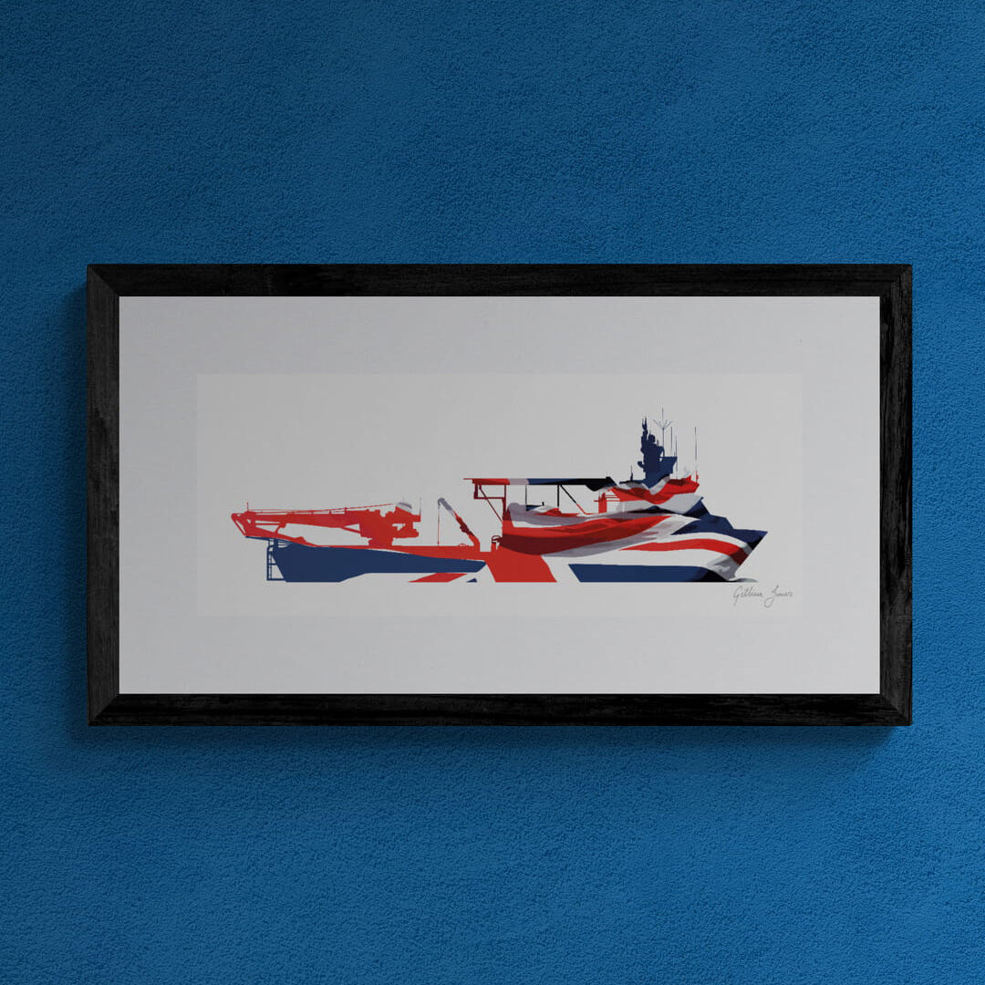 HMS STIRLING CASTLE (M01) Print
