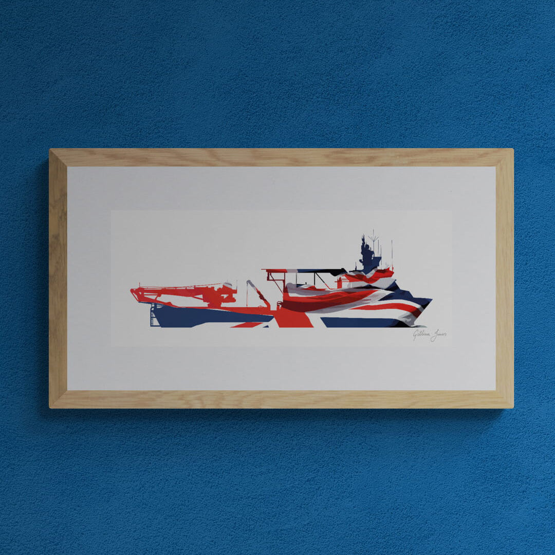 HMS STIRLING CASTLE (M01) Print