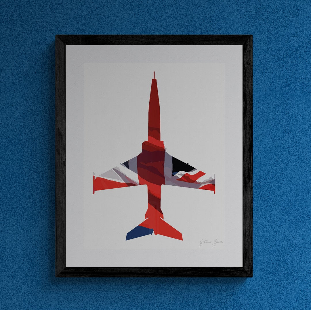 Red Arrows / Hawk T2 Union Flag Print