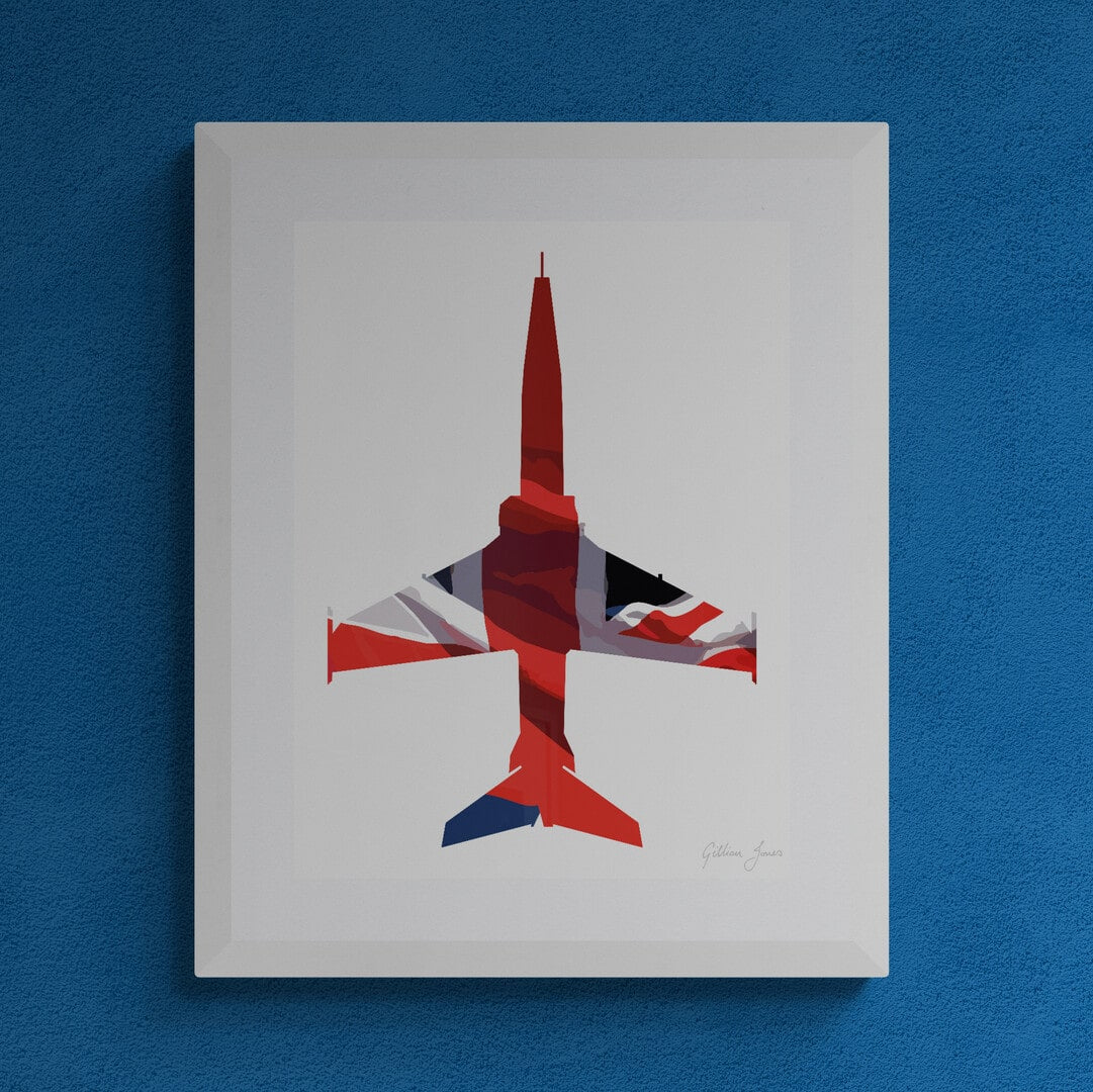 Red Arrows / Hawk T2 Union Flag Print