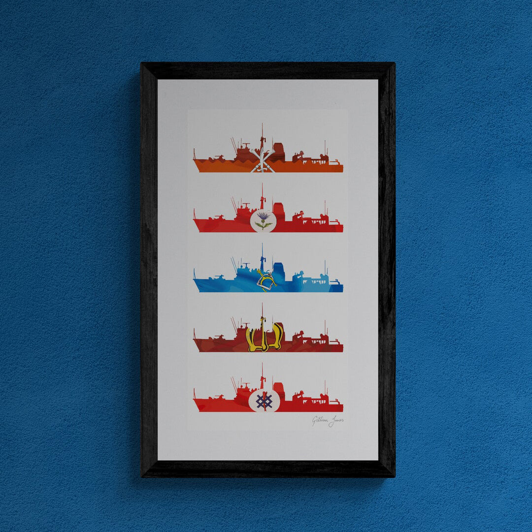 Hunt Class Quintet Print