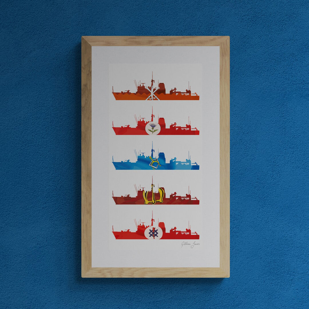 Hunt Class Quintet Print