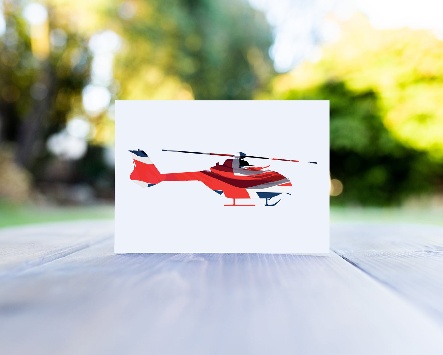 Juno H135 Union Flag Greeting Card