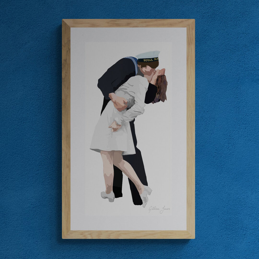 Kissing Sailor Print