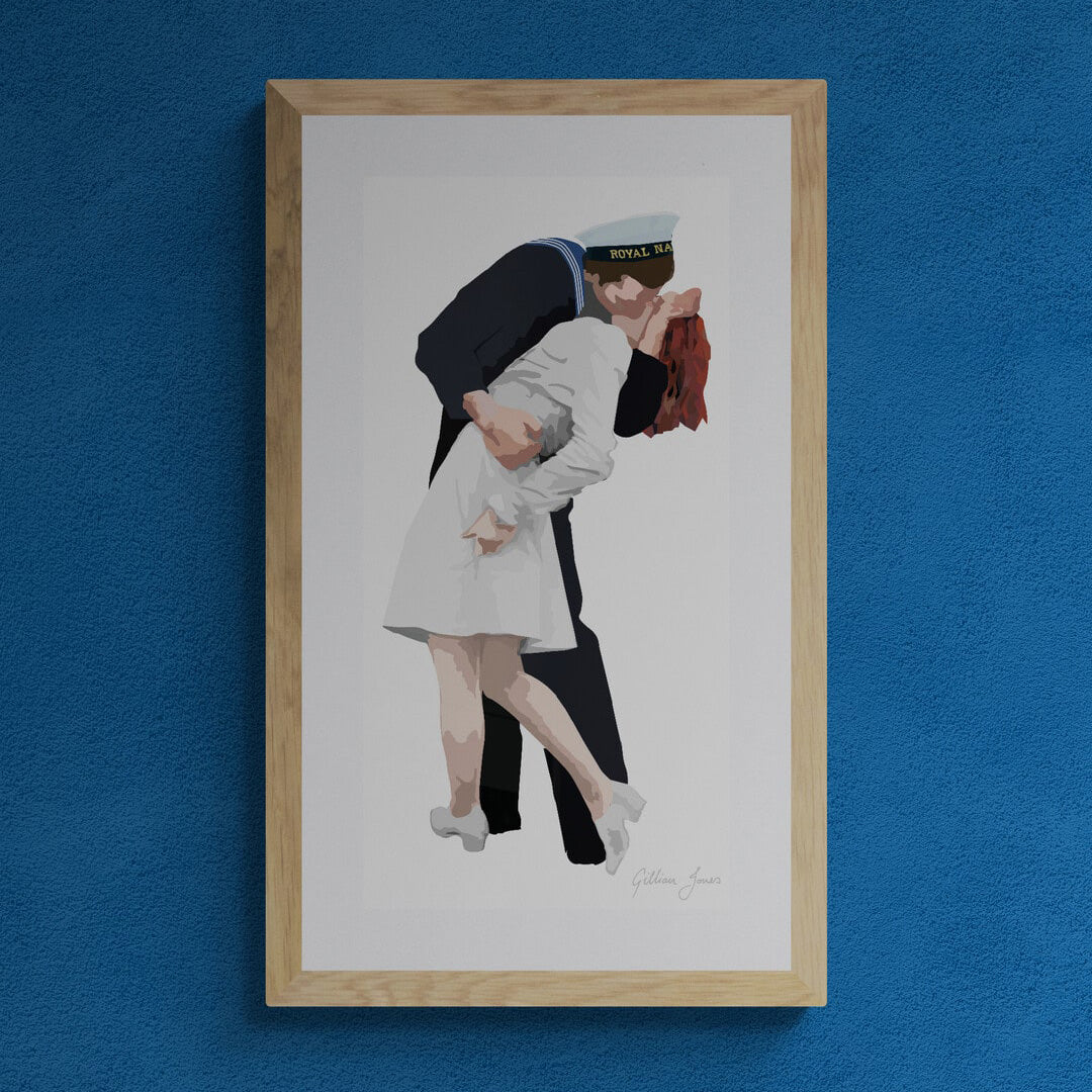 Kissing Sailor Print