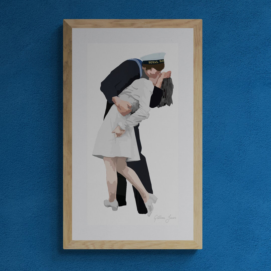 Kissing Sailor Print