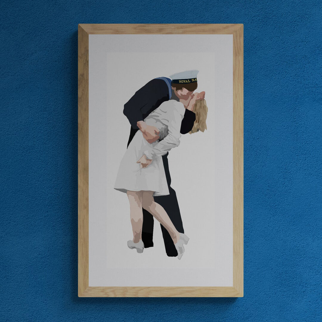 Kissing Sailor Print