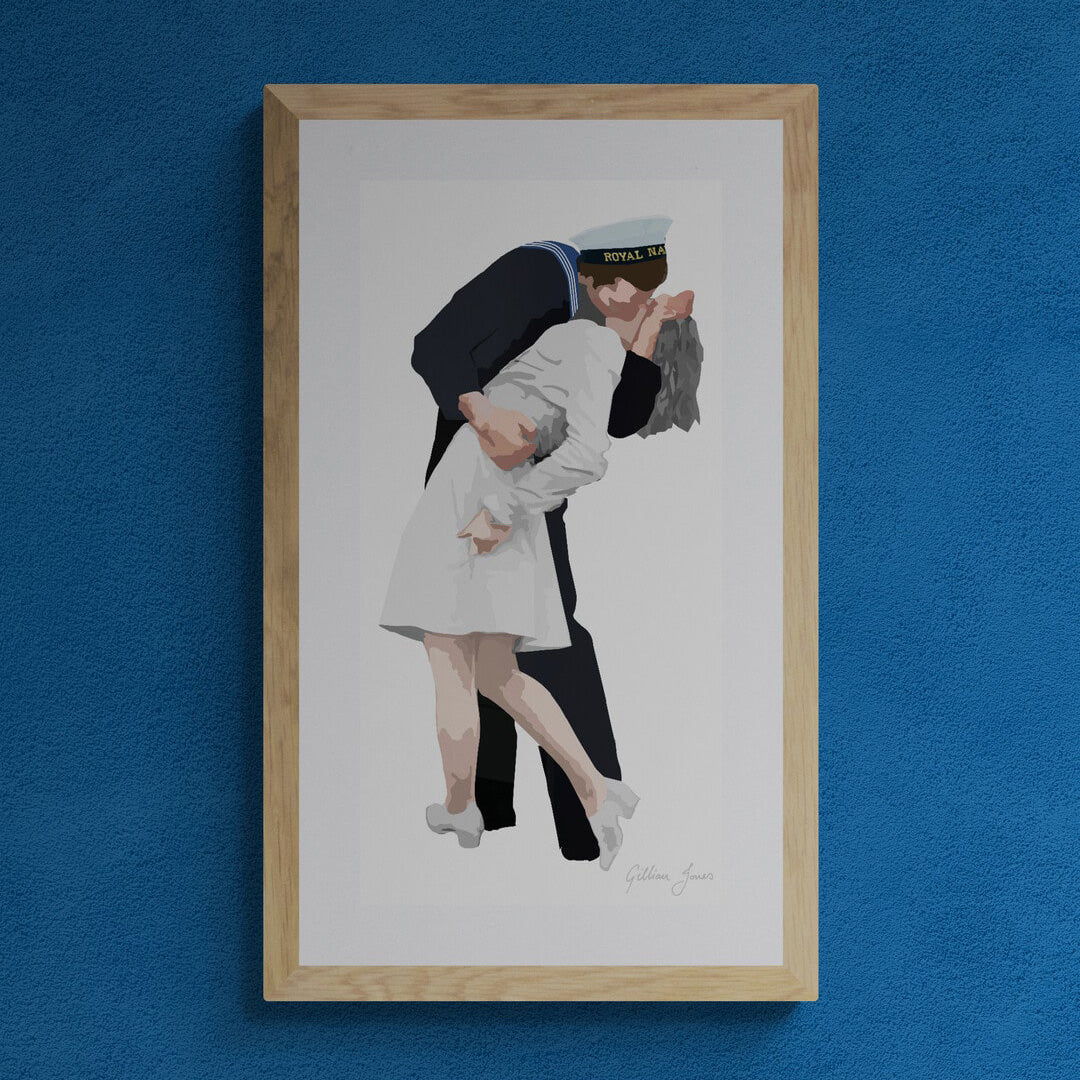 Kissing Sailor Print