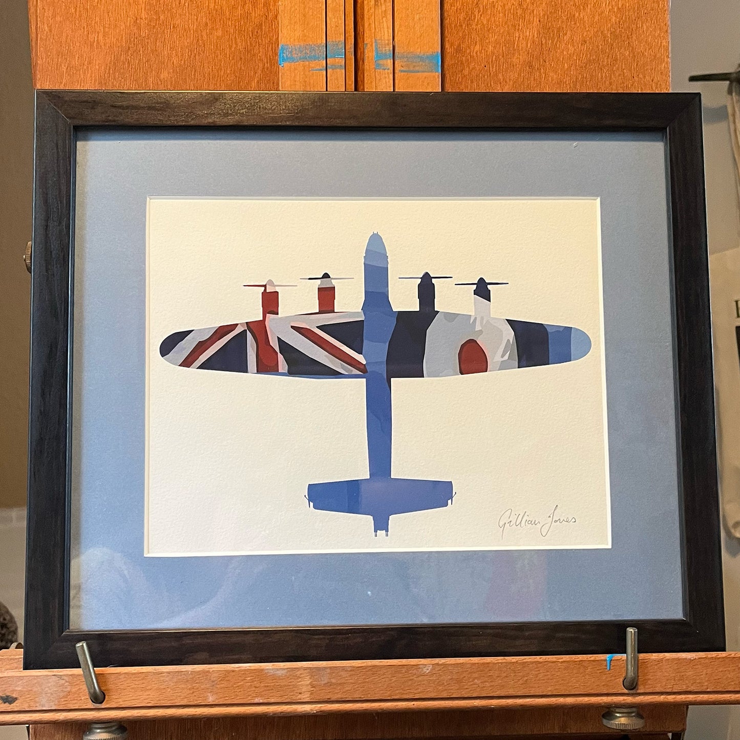 Lancaster RAF Ensign Framed Print