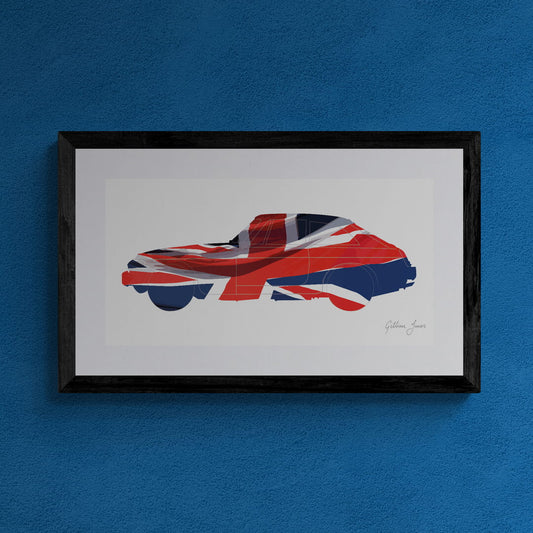 MG MGB GT Union Flag Print