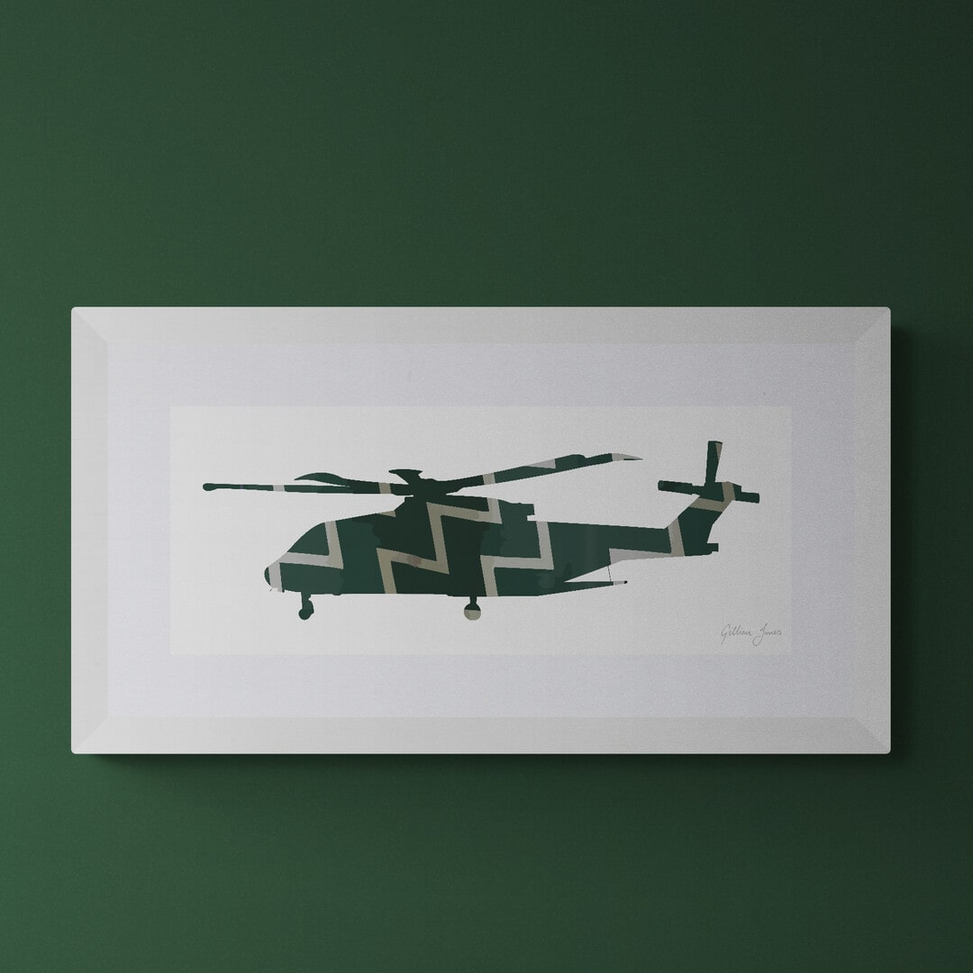 Merlin Mk4 Commando Helicopter Force Print