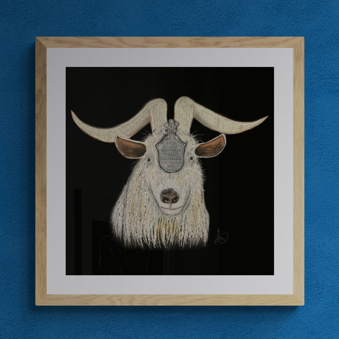 Goat Mascot Print