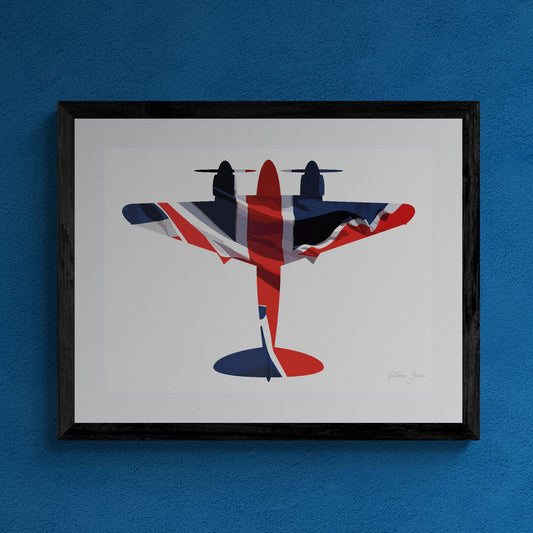 de Havilland Mosquito Union Flag Print