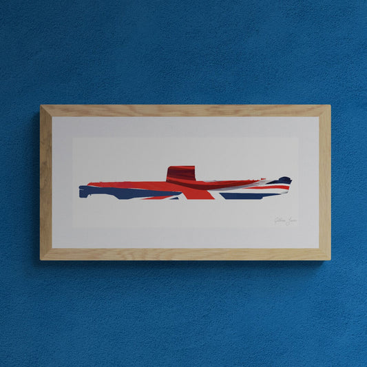 Oberon Class Submarine Union Flag Print
