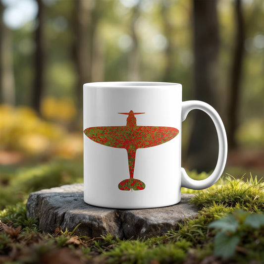 Spitfire Poppy Mug