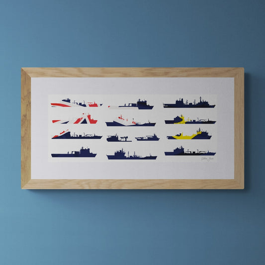 RFA Fleet 2024 Blue Ensign Print