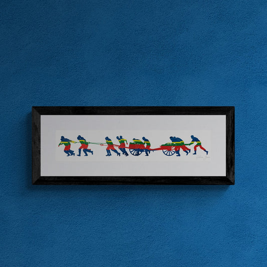 Royal Marines Field Gun Run Silhouette Print