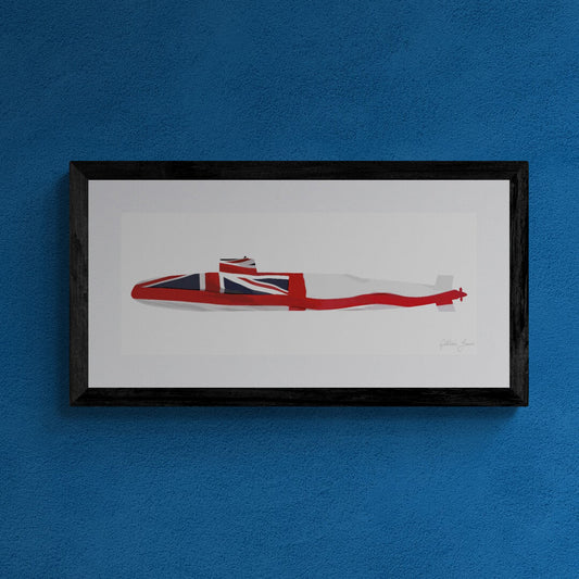 Resolution Class Submarine White Ensign Print