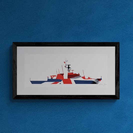 River Class Batch 2 OPV Union Flag Print
