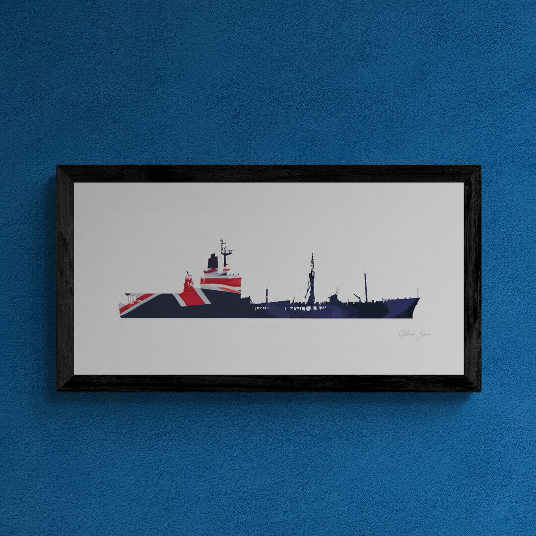 Rover Class Blue Ensign Print – Gillian Jones Designs