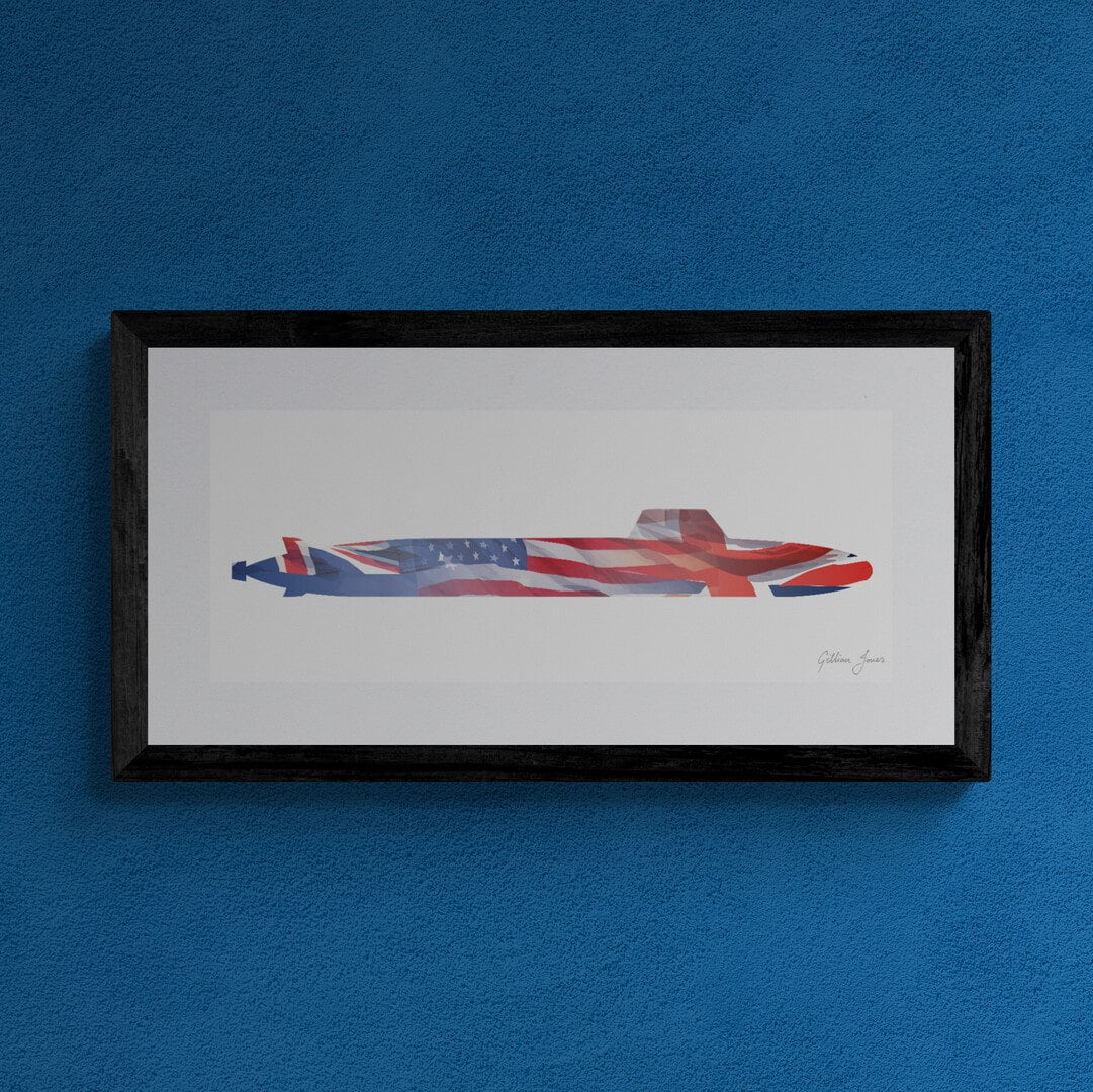 SSNR / SSN-AUKUS Trilateral Submarine Print