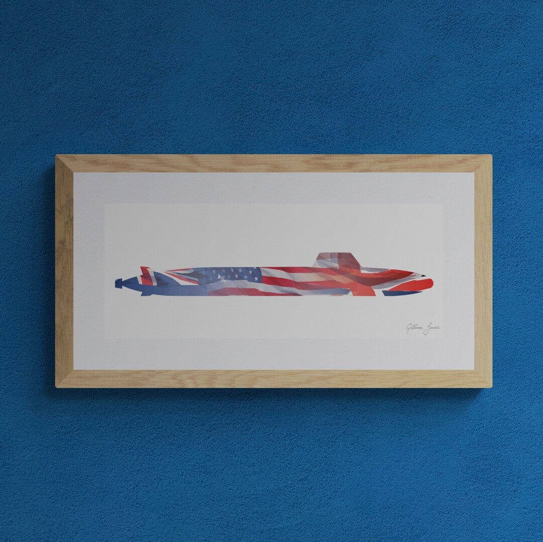 SSNR / SSN-AUKUS Trilateral Submarine Print