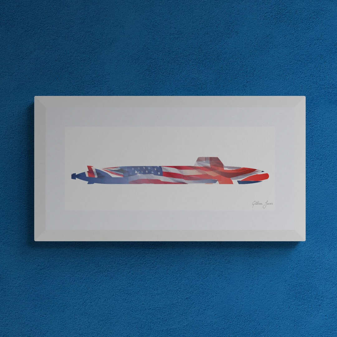 SSNR / SSN-AUKUS Trilateral Submarine Print