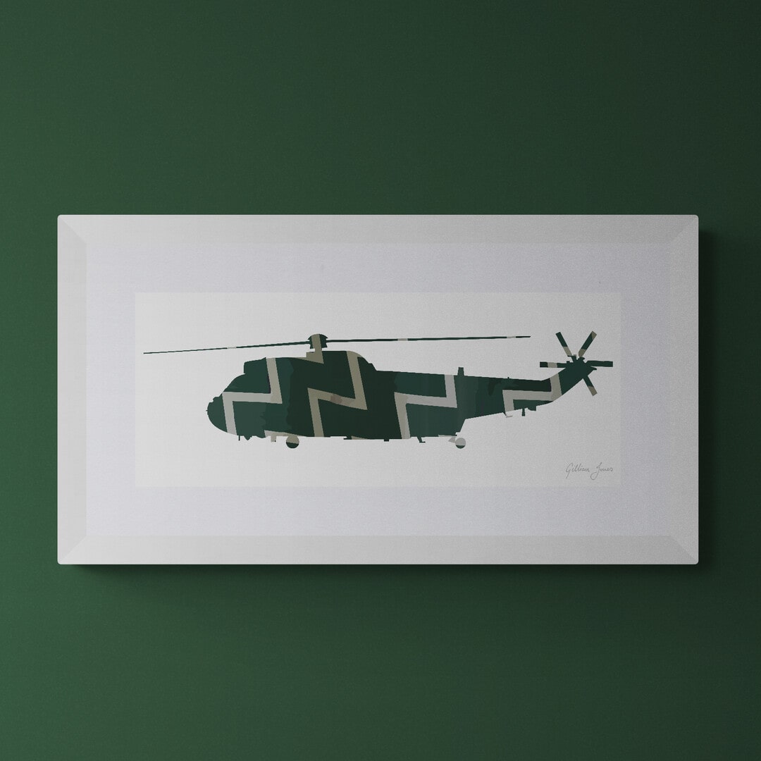 Sea King HC4 Commando Helicopter Force Print