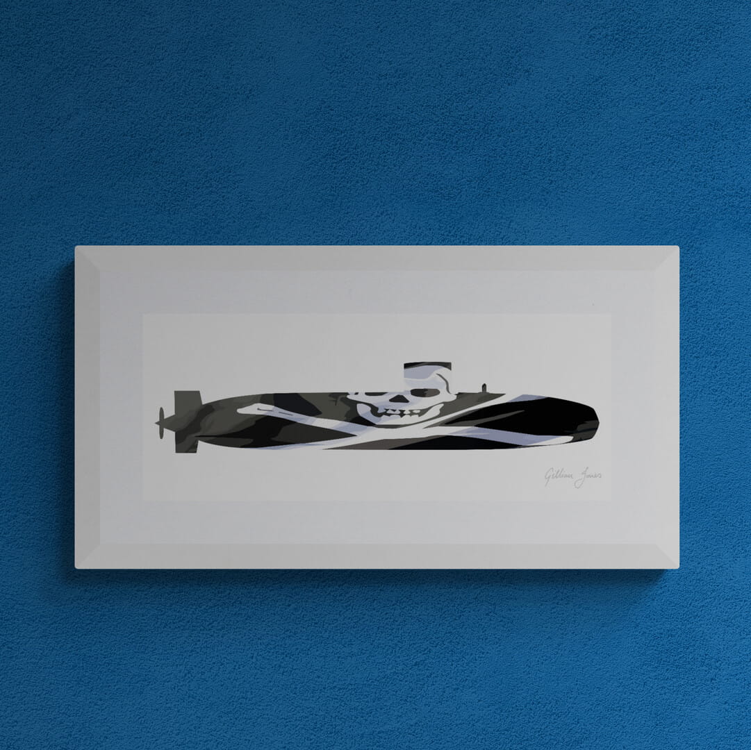 Swiftsure Class Submarine Jolly Roger Print