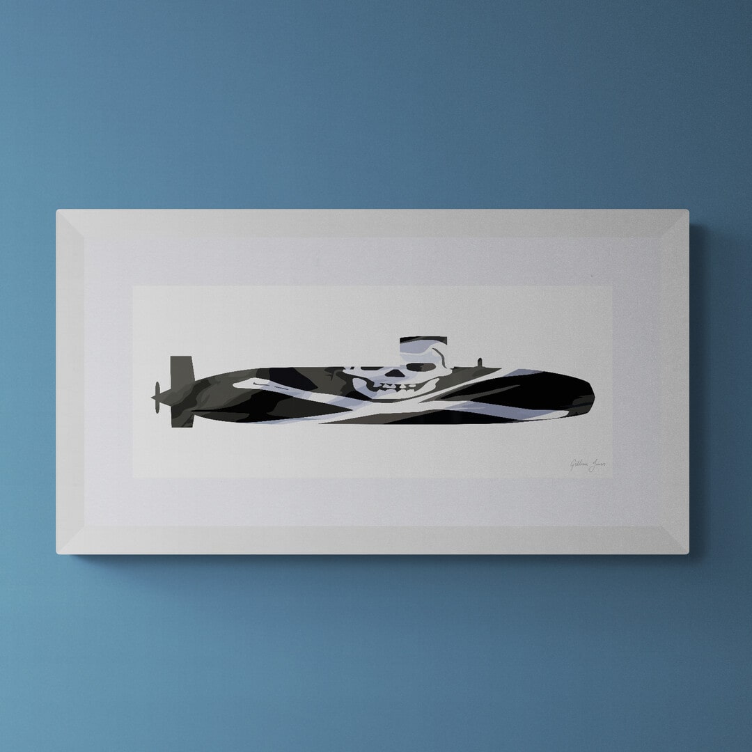 Swiftsure Class Submarine Jolly Roger Print