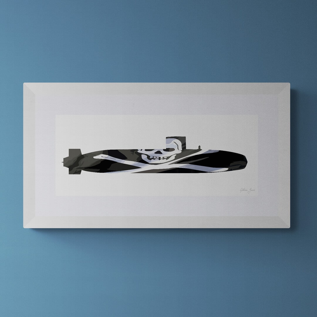 Swiftsure Class Submarine Jolly Roger Print