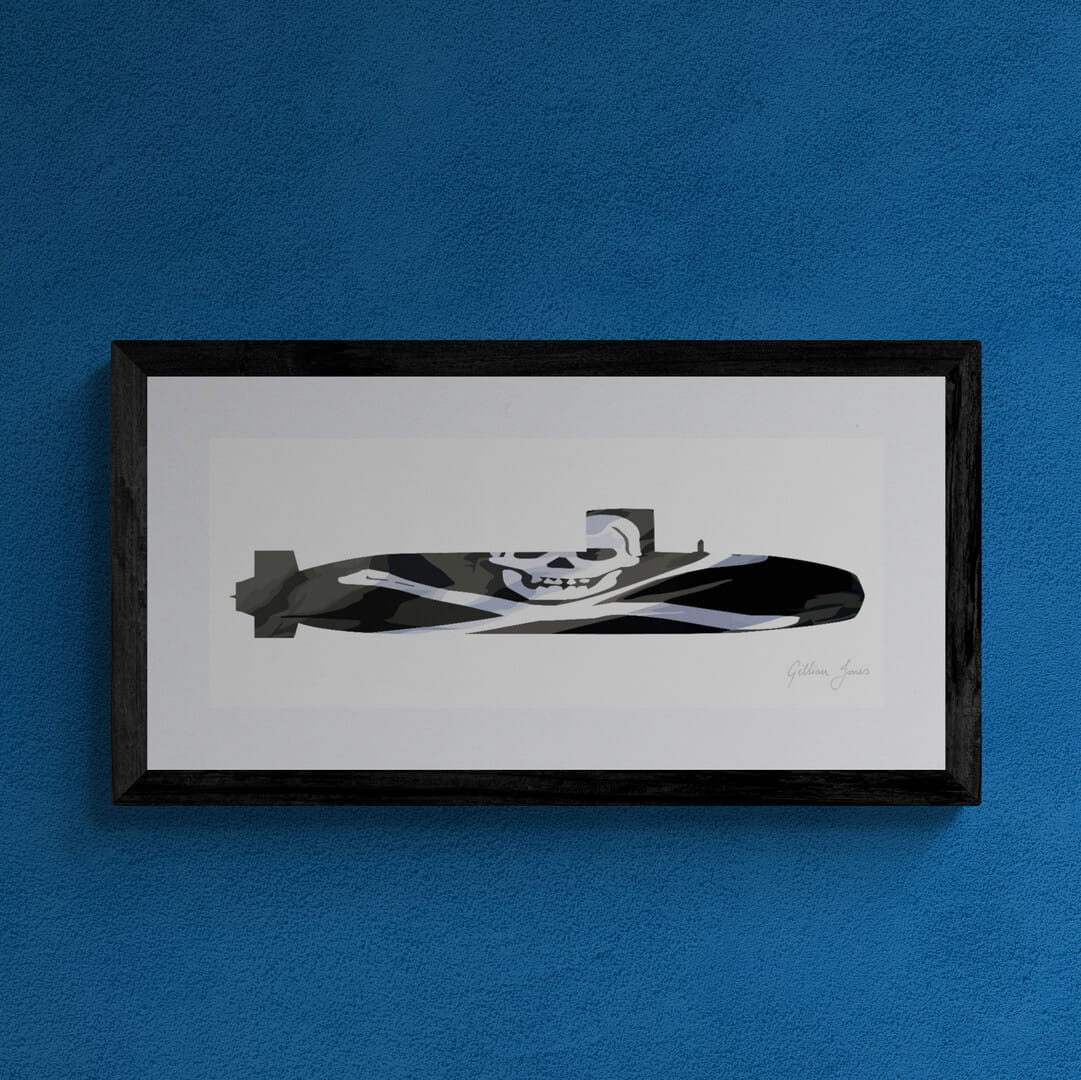 Swiftsure Class Submarine Jolly Roger Print