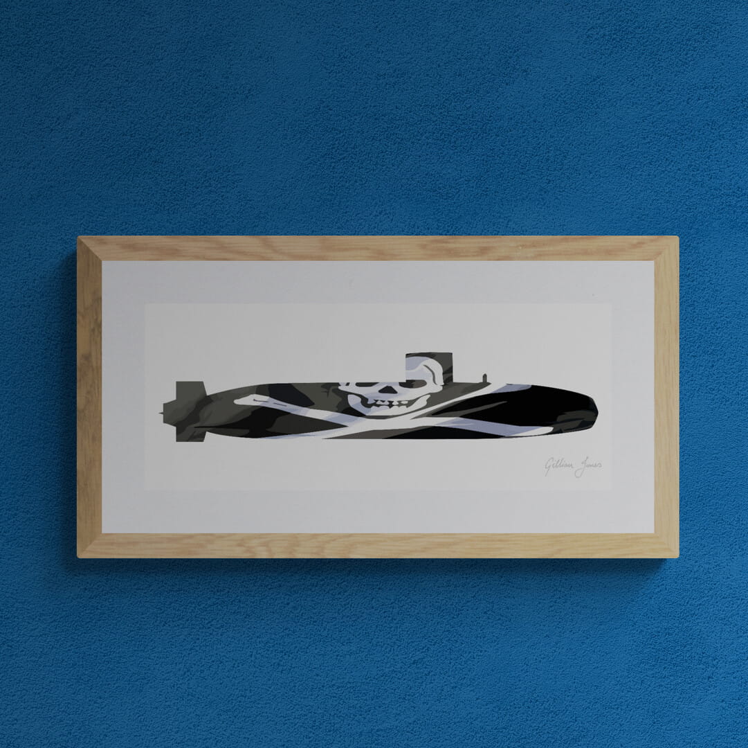 Swiftsure Class Submarine Jolly Roger Print
