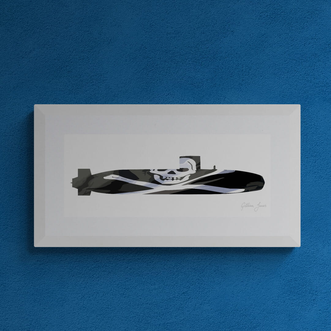 Swiftsure Class Submarine Jolly Roger Print