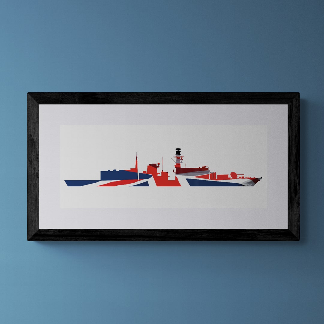 Duke Class Type 23 Frigate Union Flag Print