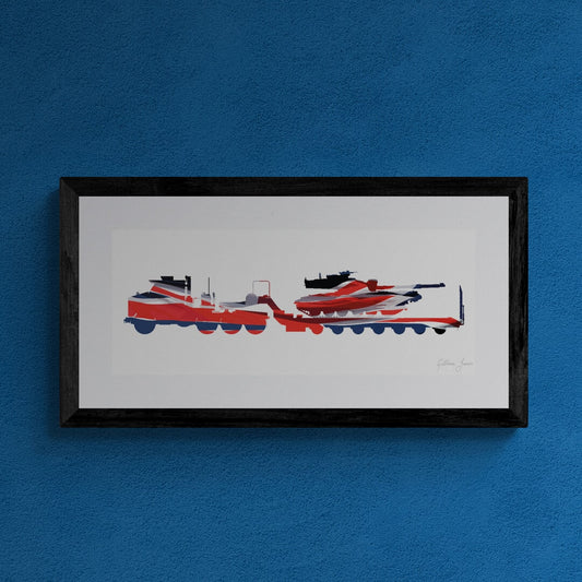 Oshkosh M1070 Tank Transporter Union Flag Print
