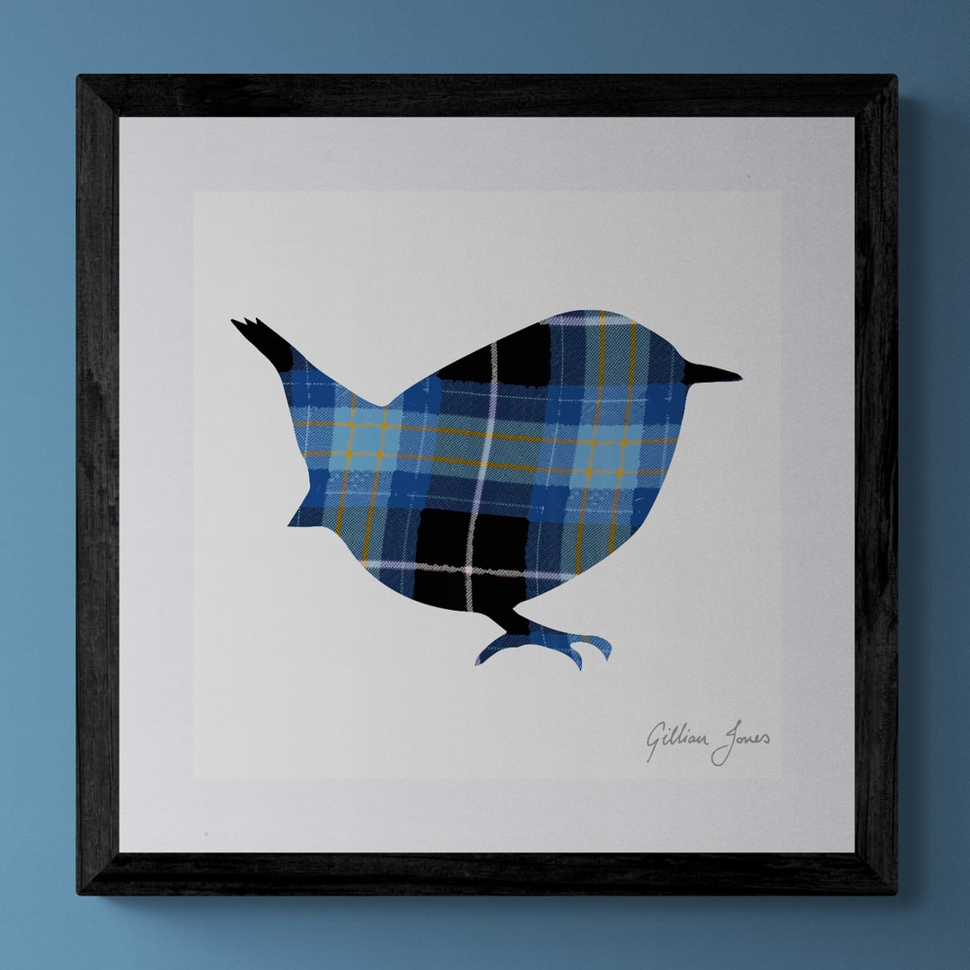 Tartan Wren Limited Edition Print