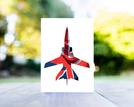 Tornado F3 Union Flag Greeting Card