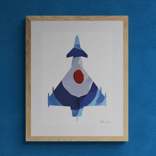 Typhoon FGR4 RAF Ensign Print