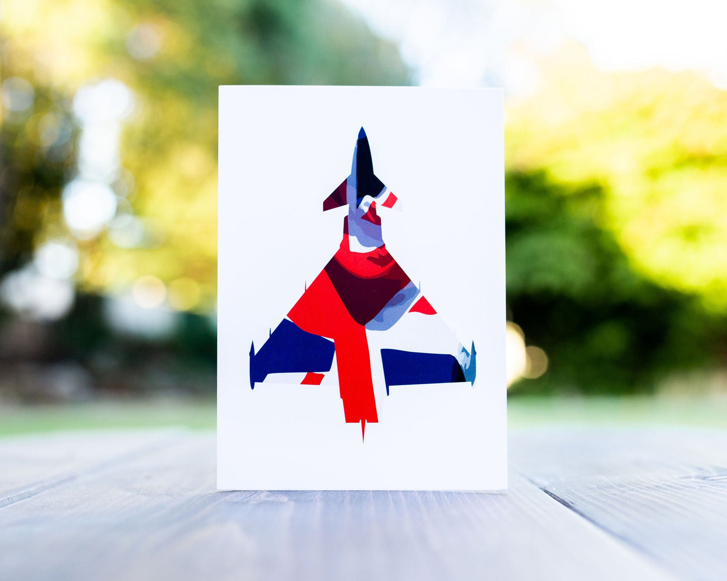 Typhoon Union Flag Greeting Card