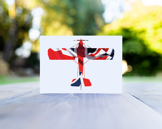 Armstrong Whitworth FK8 Union Flag Greeting Card