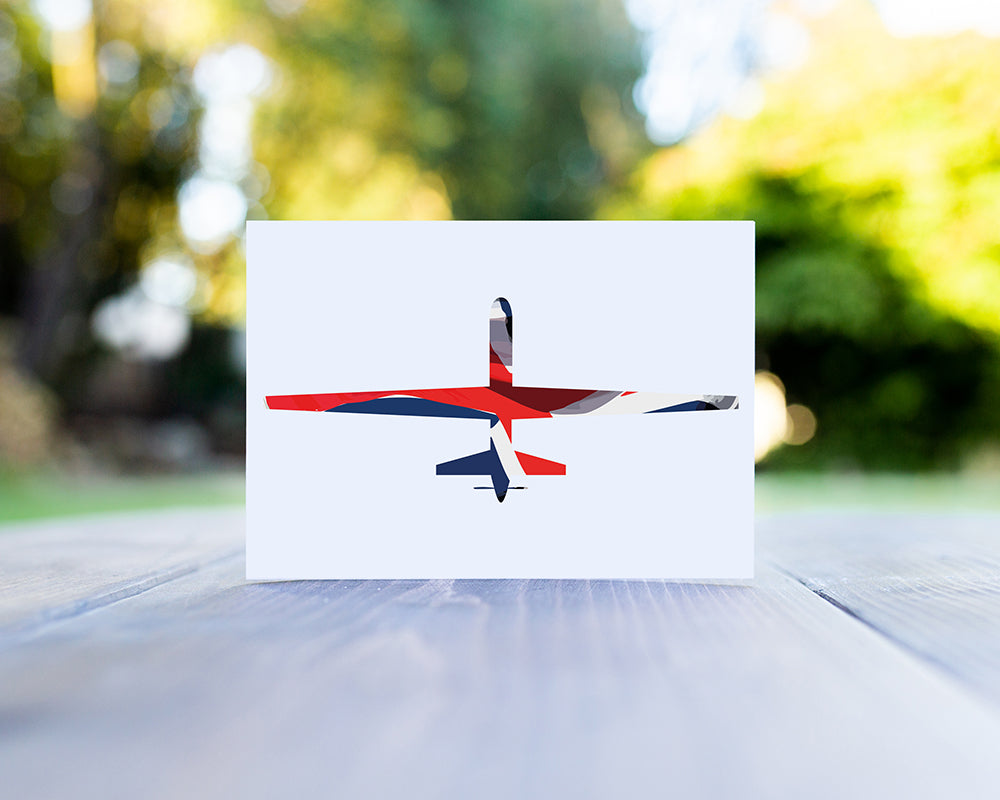 MQ-9 Reaper Union Flag Greeting Card