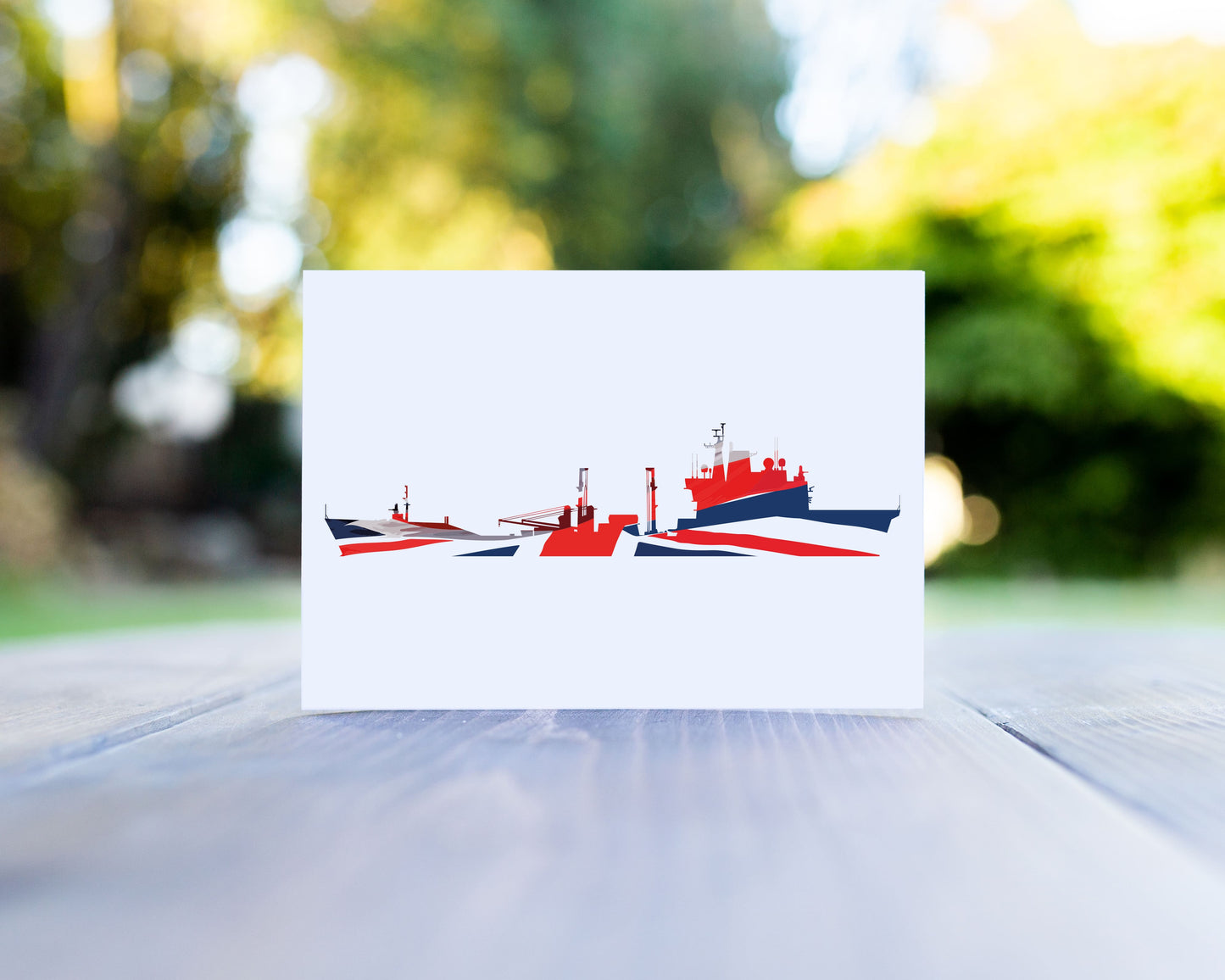 Wave Class Union Flag Greeting Card