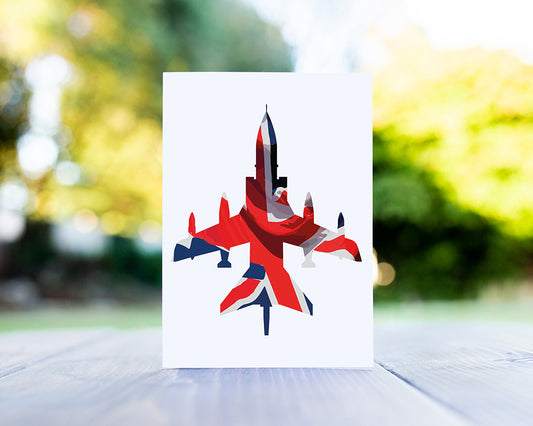 Tornado GR4 Union Flag Greeting Card