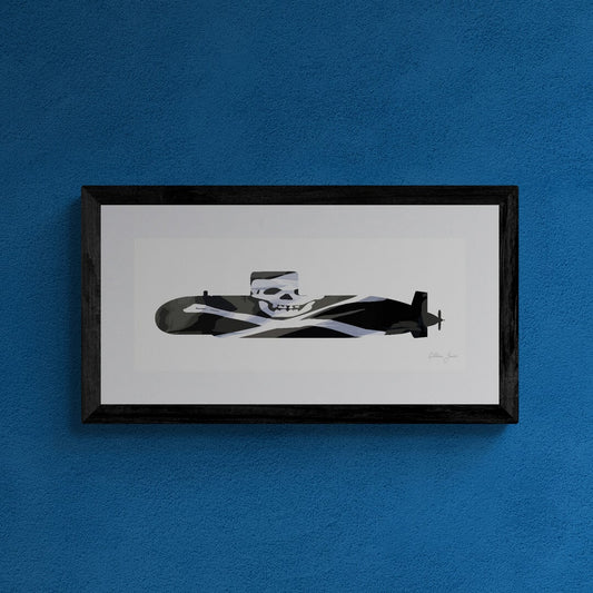 Upholder Class Submarine Jolly Roger Print