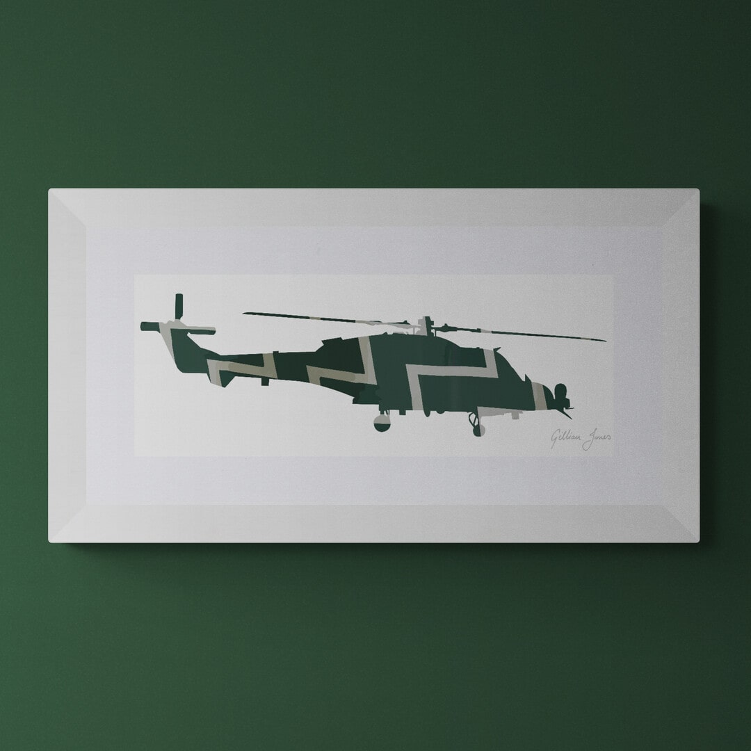 Wildcat AH1 Commando Helicopter Force Print