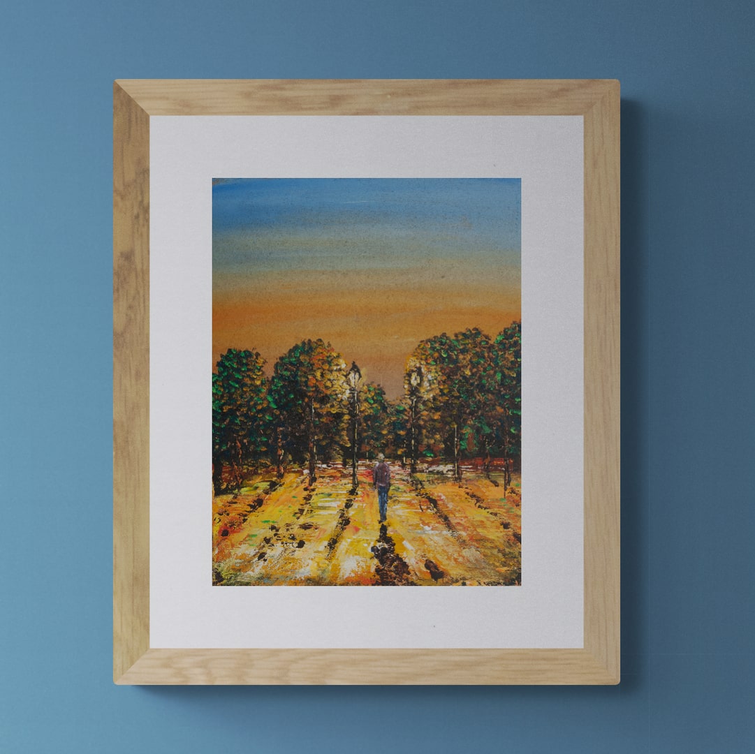 "A sunset walk" fine art print