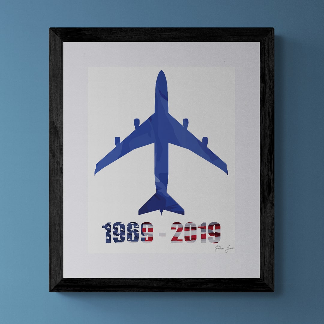 Boeing 747 50th Anniversary Limited Edition Print