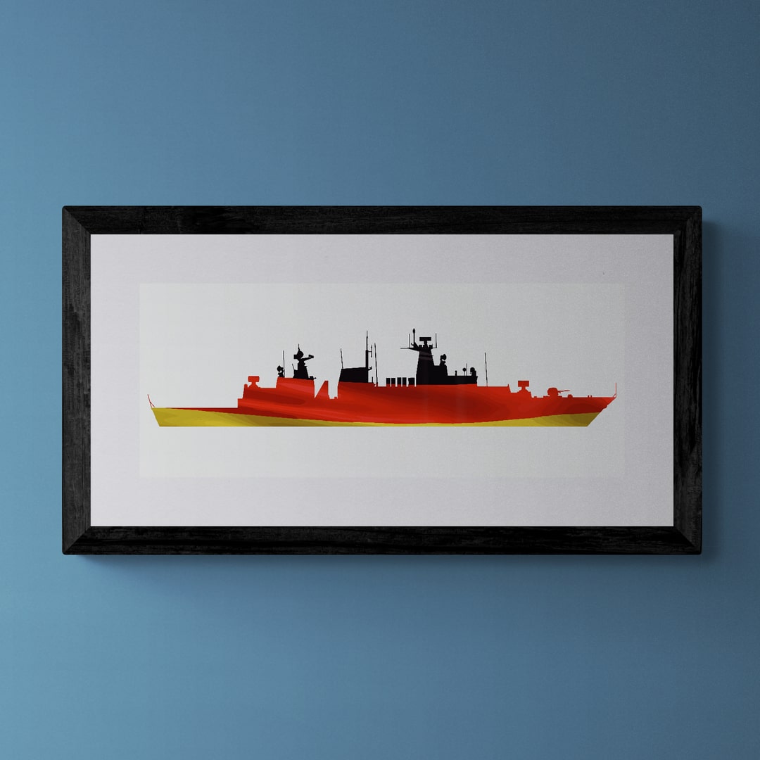 Brandenburg Class German Flag Print