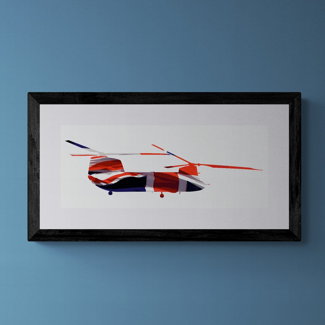 Chinook Union Flag Print